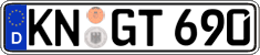 German license plate, Regular plates