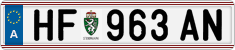 License plate of Austria, Regular plates