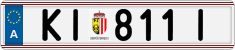 License plate of Austria, Regular plates