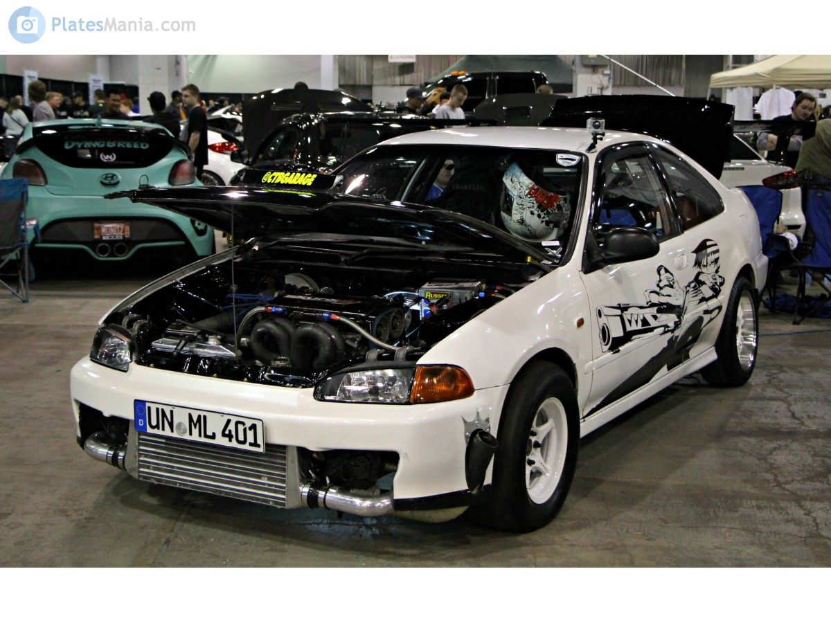 UN ML 401, License plate without vehicle 