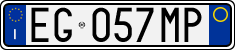 License plate of Italy, Cars (1994 year series)