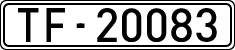 License plates of Spain, 1900 year series