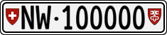 License plate of Switzerland, Cars