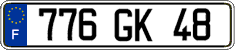 French license plate, FNI