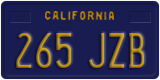 California, Passenger Car (123 ABC)