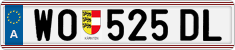 License plate of Austria, Regular plates