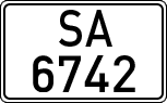 License plates of Spain, 1900 year series
