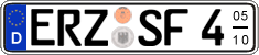 German license plate, Seasonal plates