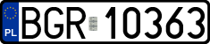 License plates of Poland, Regular car plates