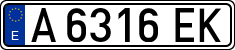 License plates of Spain, 1971 year series