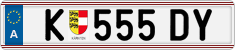 License plate of Austria, Regular plates