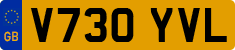 License plate of the United Kingdom, 1983 year system