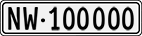 License plate of Switzerland, Cars