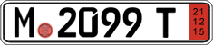 German license plate, Export transit plates