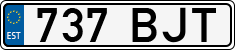 License plate of Estonia, Regular car plates