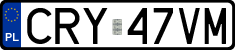 License plates of Poland, Regular car plates
