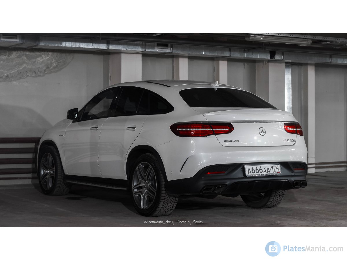 а 666 аа 174, Mercedes-Benz GLE-Klasse 1st gen Coupé (C292), 2015–2019