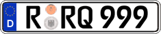 German license plate, Regular plates