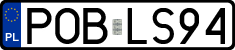 License plates of Poland, Regular car plates