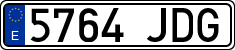License plates of Spain, Ordinary (2000)