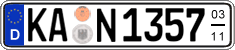 German license plate, Seasonal plates
