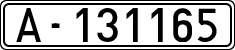License plates of Spain, 1900 year series