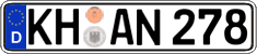 German license plate, Regular plates