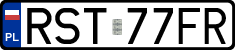 License plates of Poland, Regular car plates