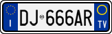 License plate of Italy, Cars (1994 year series)