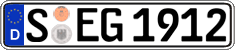 German license plate, Regular plates