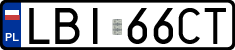 License plates of Poland, Regular car plates