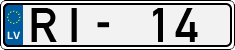 License plate of Latvia, Regular car plates