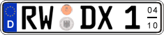 German license plate, Seasonal plates