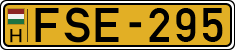 license plates of Hungary, Commercial vehicles (1990)