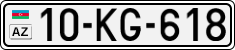 License plate of Azerbaijan, Cars