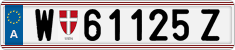 License plate of Austria, Regular plates