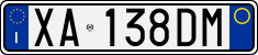 License plate of Italy, Cars (1994 year series)