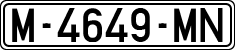 License plates of Spain, 1971 year series