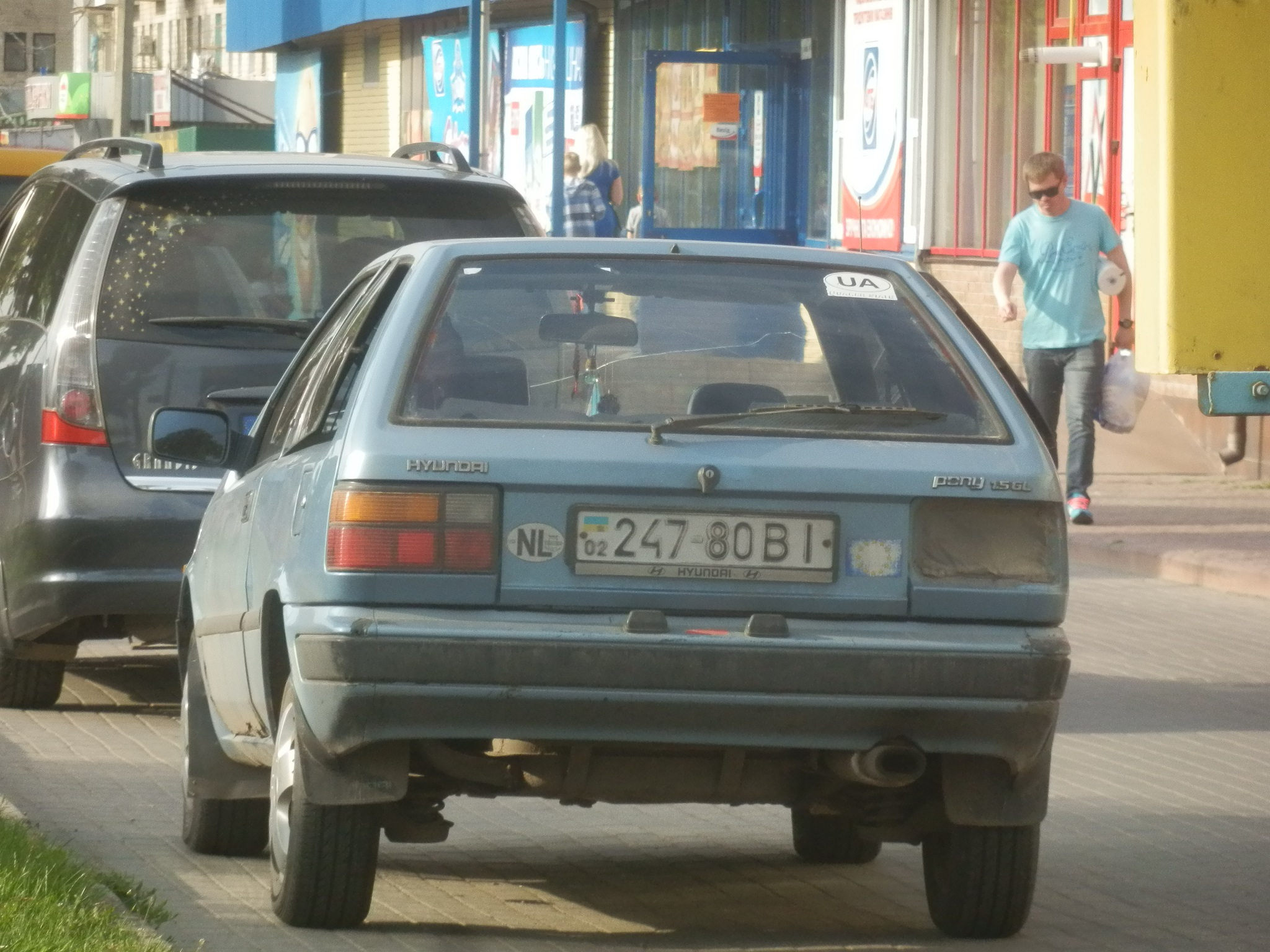 02 247-80 BI, Hyundai Pony 3rd gen 3-door Hatch (X1; EU-market), 1985–1989