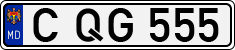 License plate of Moldova, Cars (1992)