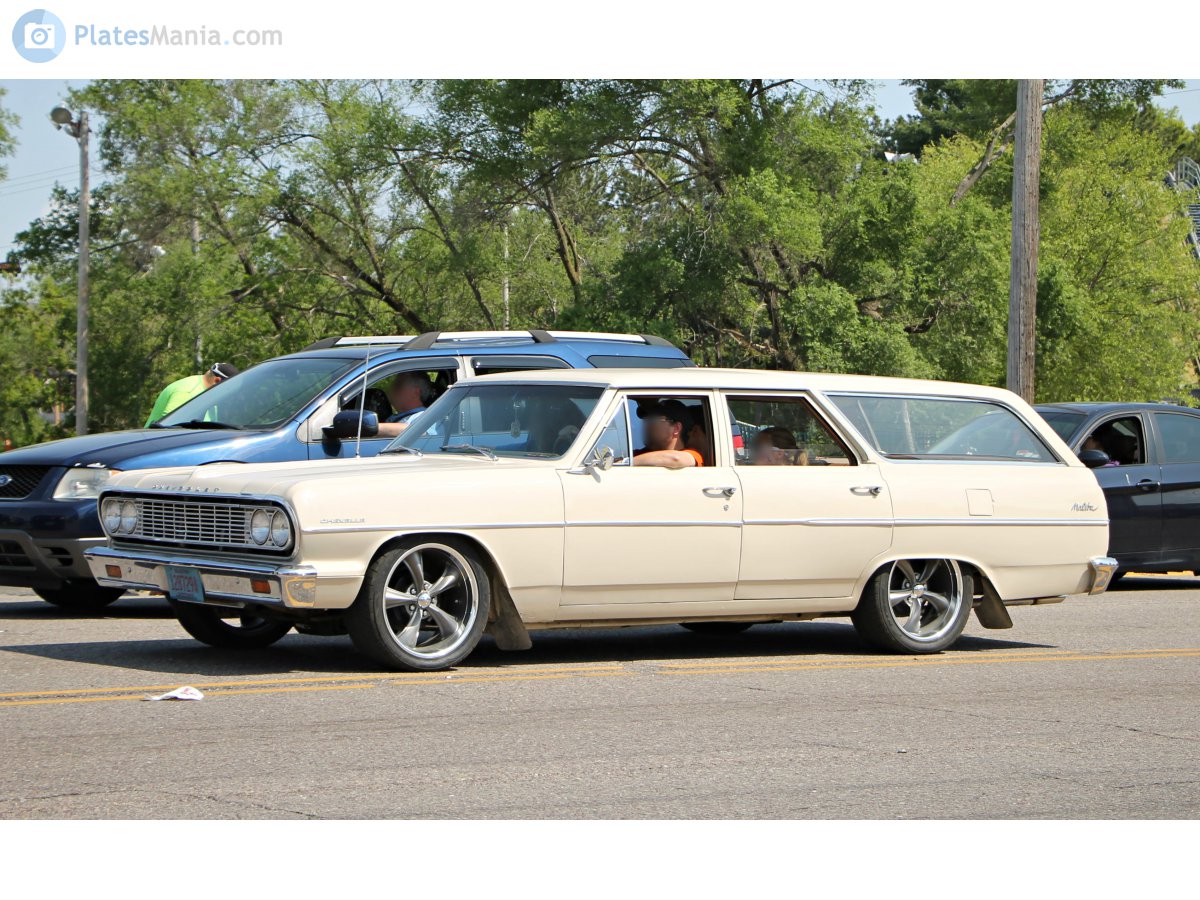 128729A, Chevrolet Chevelle 1st gen 1964 5-door Station Wagon (35; A-body), 1963–1964