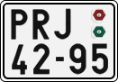License plate of the Czech Republic, Cars (1960)