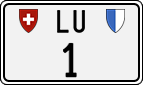 License plate of Switzerland, Cars