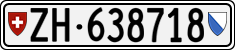 License plate of Switzerland, Cars