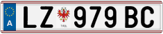 License plate of Austria, Regular plates