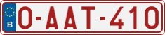 License plate of Belgium, Regular plates (2010)