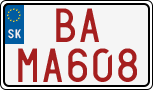 License plate of Slovakia, Dealer