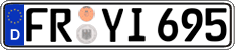 German license plate, Regular plates