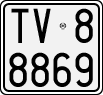 License plate of Italy, Motorcycles (1927 year series)