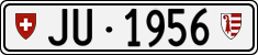 License plate of Switzerland, Cars